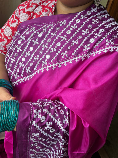GRAND Kutchwork Saree