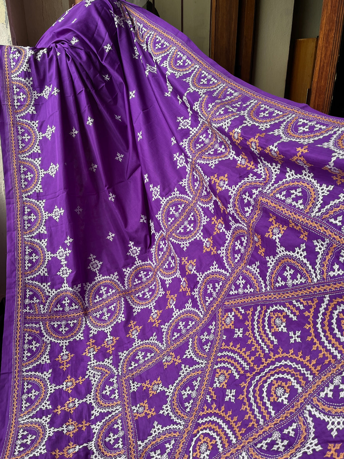 MAHAL Kutchwork Saree