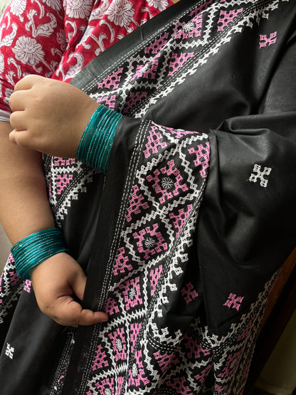 CHAMAK Kutchwork Saree
