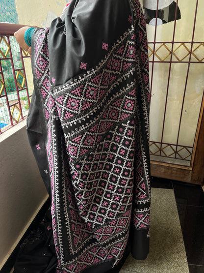 CHAMAK Kutchwork Saree