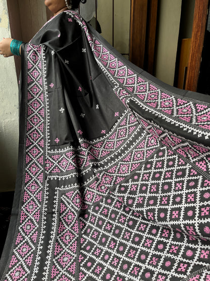 CHAMAK Kutchwork Saree