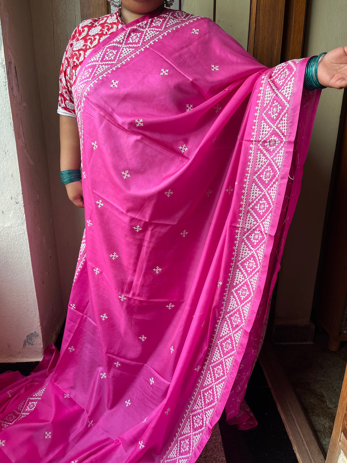 LOVELY Kutchwork Saree