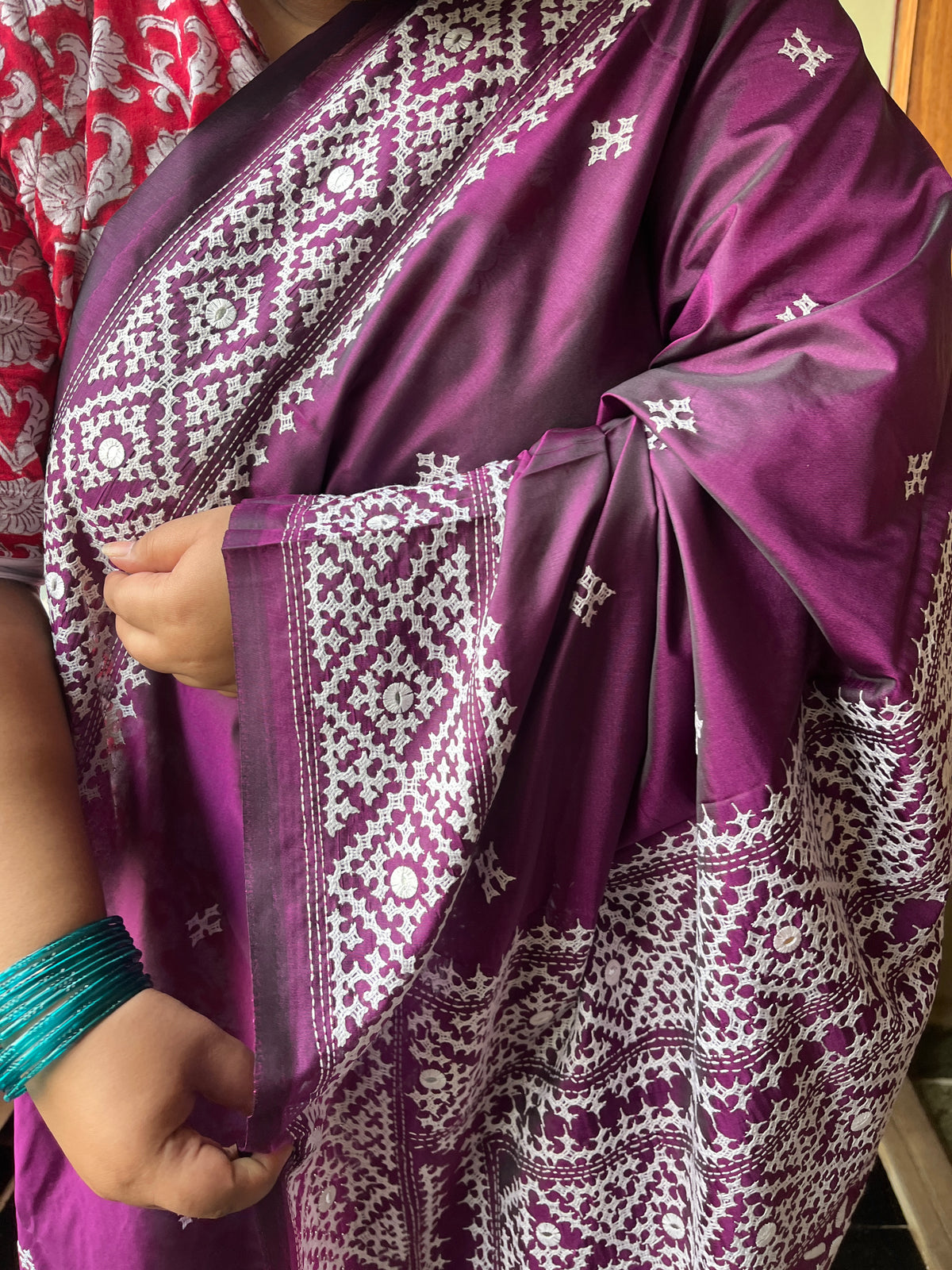 LAAJWAAB Kutchwork Saree