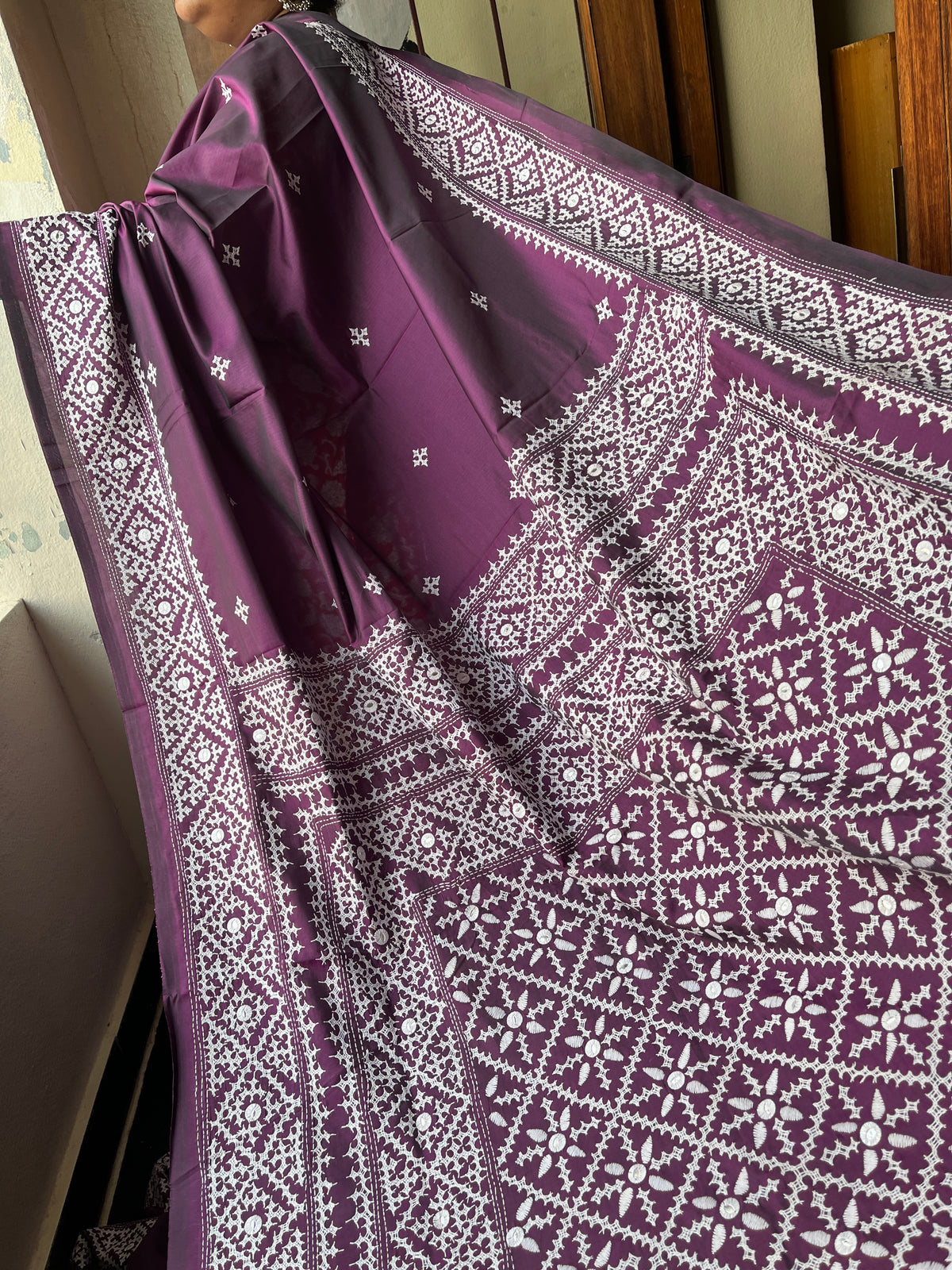 LAAJWAAB Kutchwork Saree