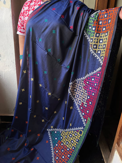 RANGEELA Kutchwork Saree