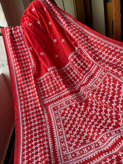 HOT Kutchwork Saree