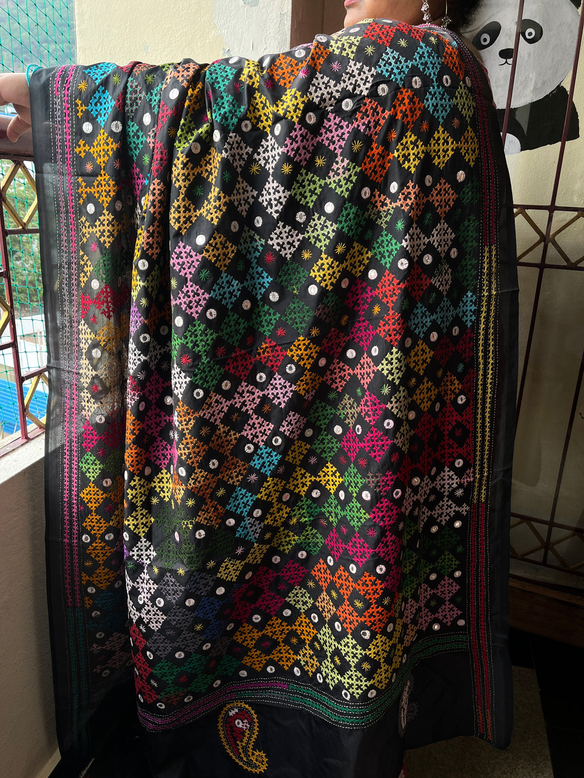 RANGEELA Kutchwork Saree