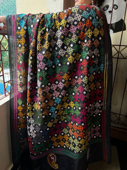 RANGEELA Kutchwork Saree