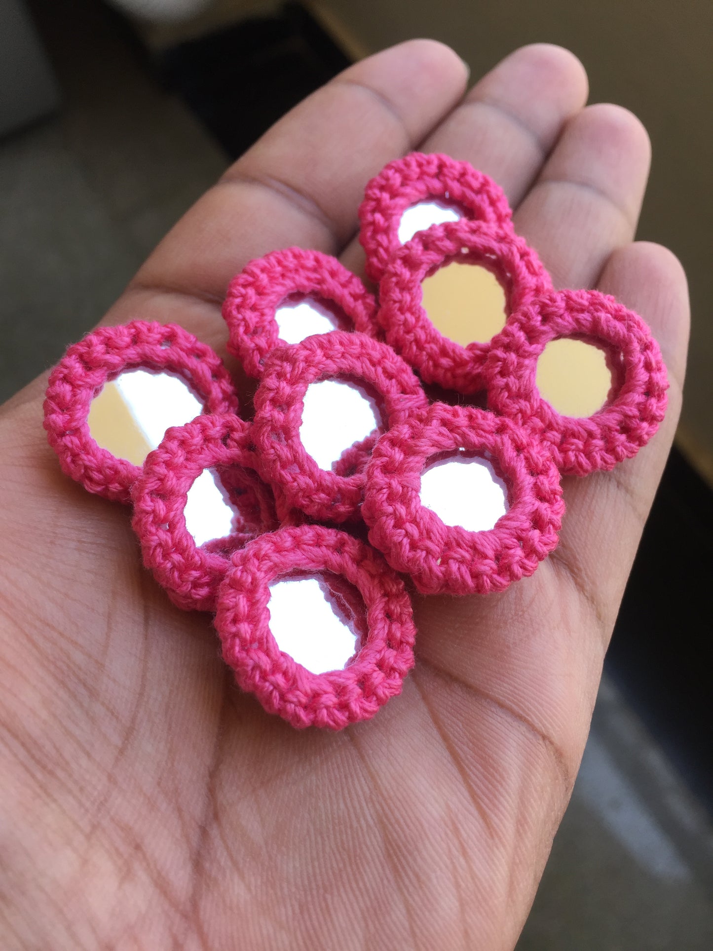 PINK Mirror Buttons