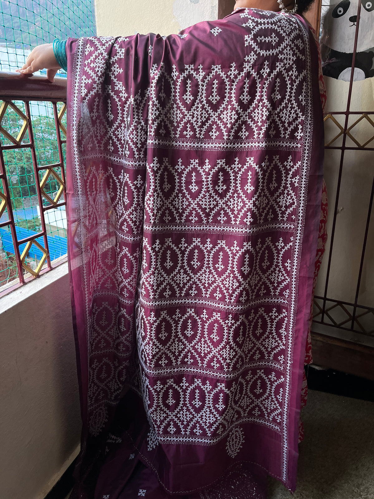 ETHNIC Kutchwork Saree