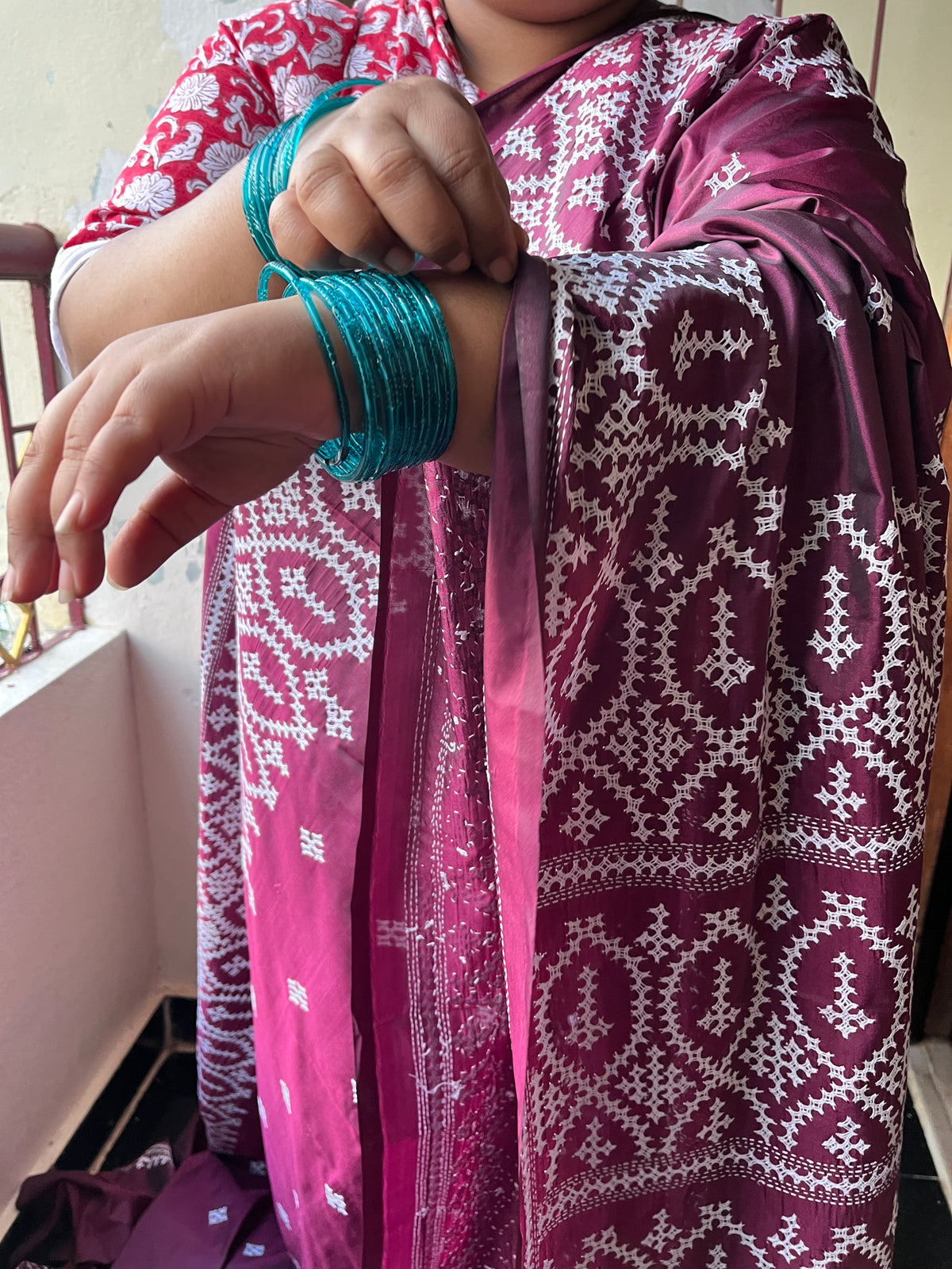 ETHNIC Kutchwork Saree