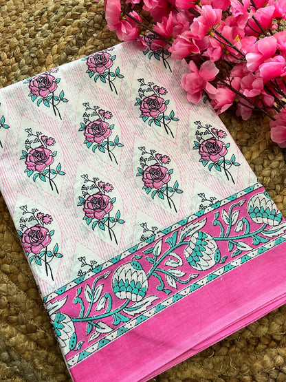 Mulmul Cotton Kanthawork Saree