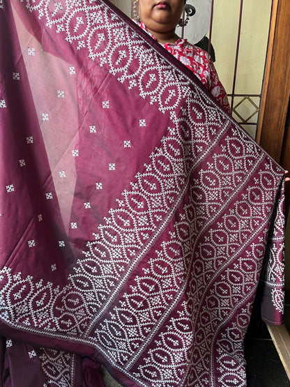 ETHNIC Kutchwork Saree
