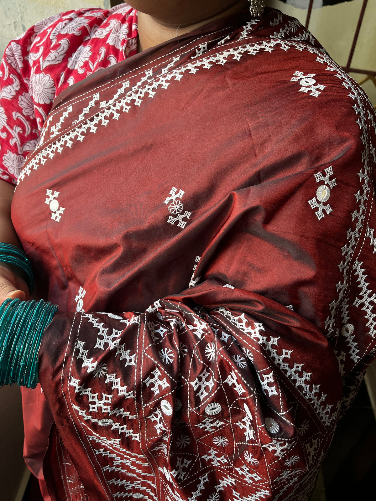 GRAND Kutchwork Saree