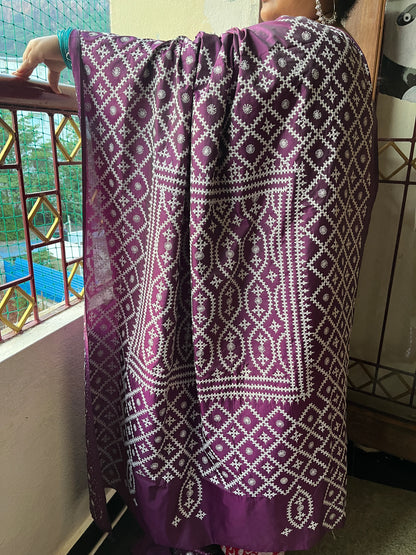 PRETTY Kutchwork Saree