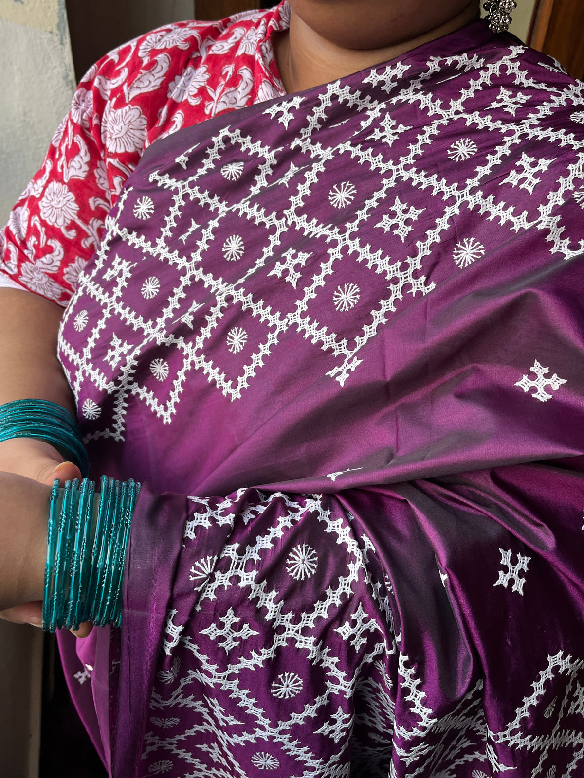 PRETTY Kutchwork Saree