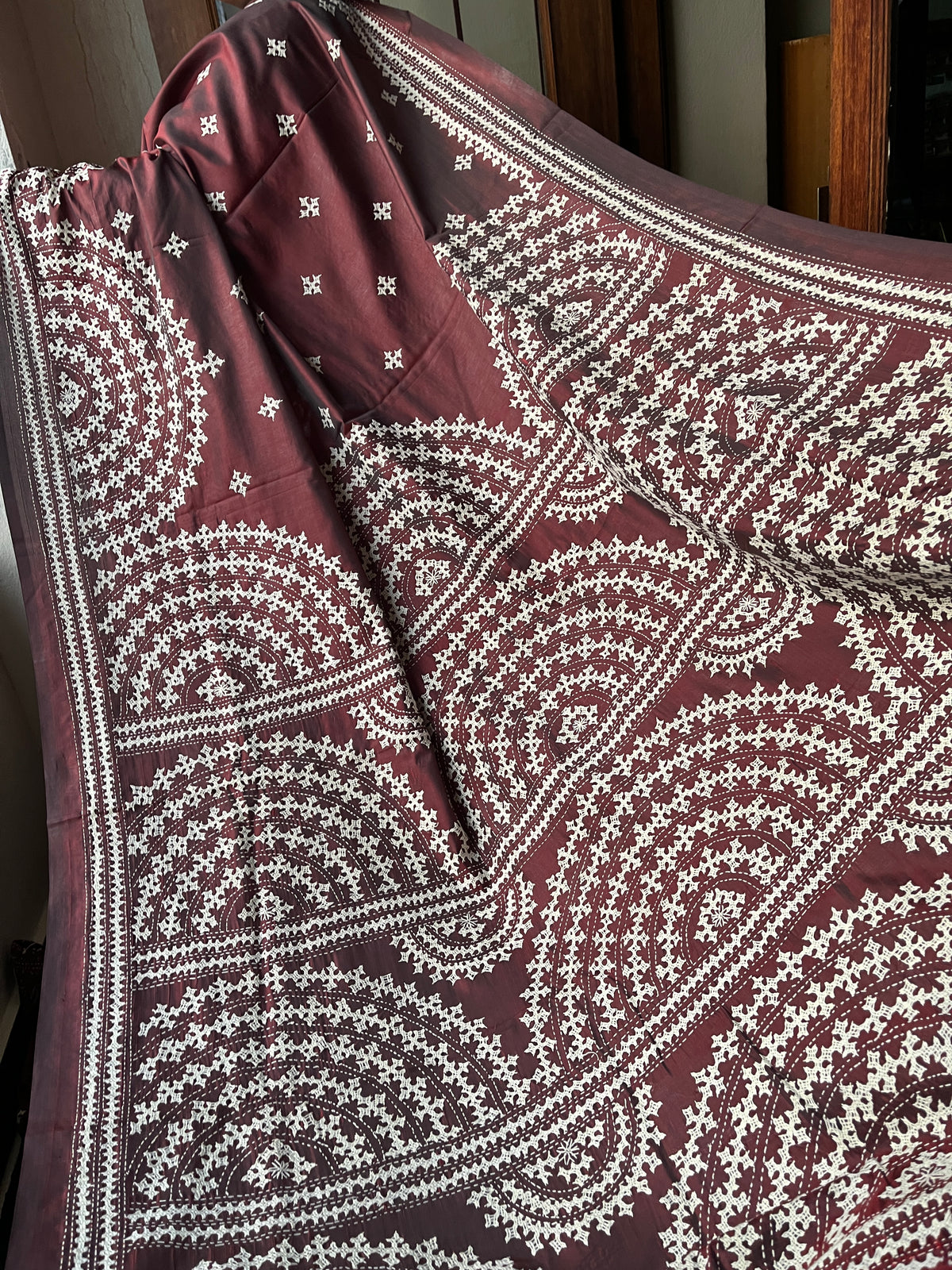 SUNRISE Kutchwork Saree
