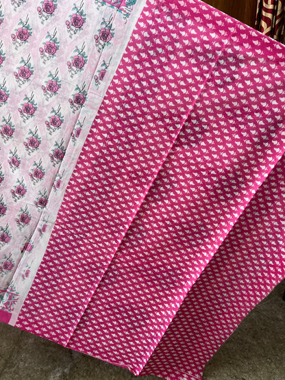 Mulmul Cotton Kanthawork Saree
