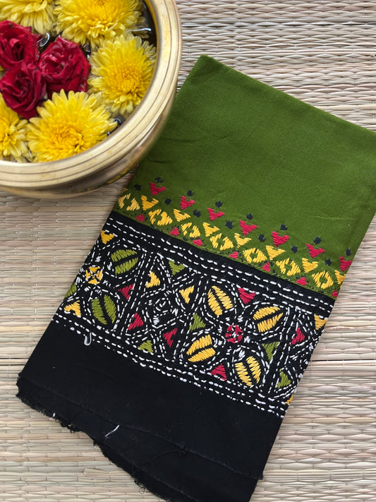 DKABP2 Dual Color Kanthawork Blouse Piece