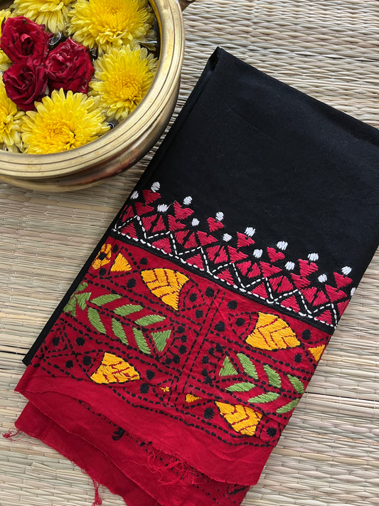 DKABP15 Dual Color kanthawork Blouse Piece