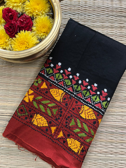 DKABP17 Dual Color Kanthawork Blouse Piece