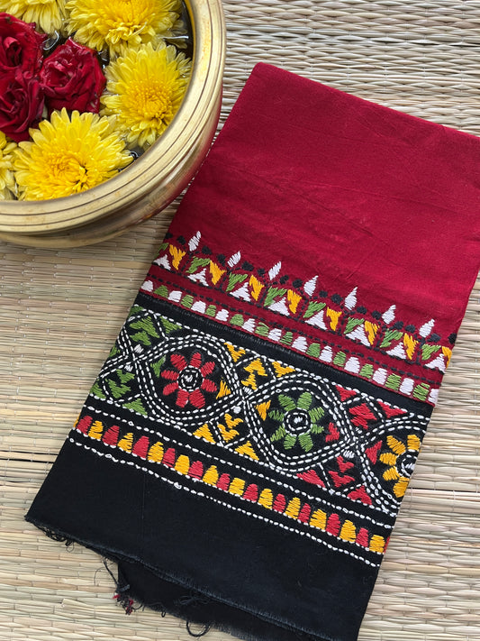 DKABP20 Dual Color Kanthawork Blouse Piece