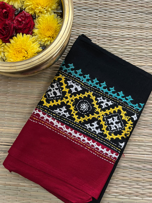 DKUBP2 Dual Color Kutchwork Blouse Piece
