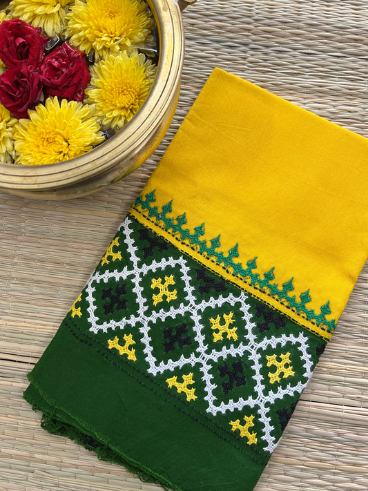 DKUBP3 Dual Color Kutchwork Blouse Piece