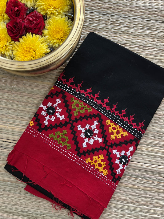 DKUBP4 Dual Color Kutchwork Blouse Piece