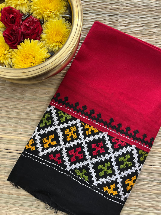 DKUBP5 Dual Color Kutchwork Blouse Piece