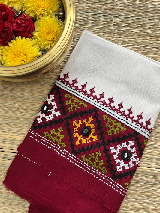 DKUBP8 Dual Color Kutchwork Blouse Piece