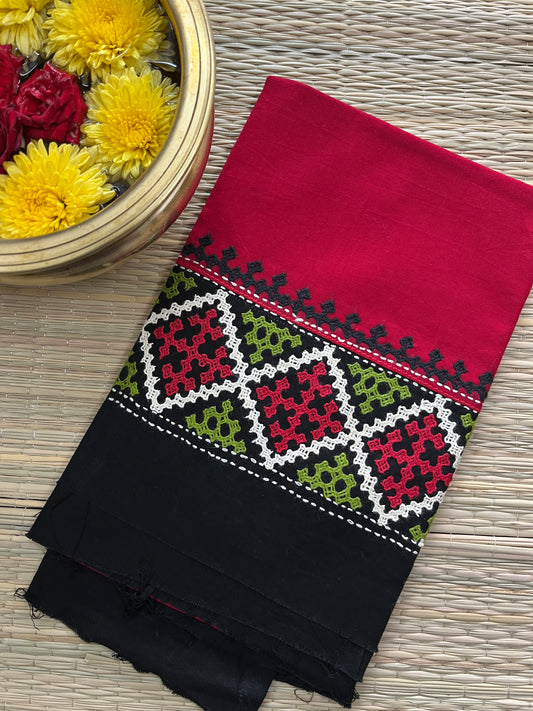 DKUBP10 Dual Color Kutchwork Blouse Piece