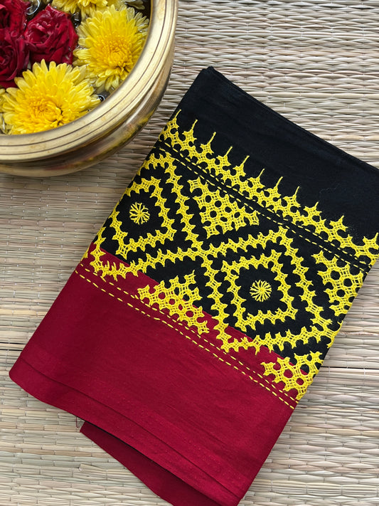DKUBP11 Dual Color Kutchwork Blouse Piece