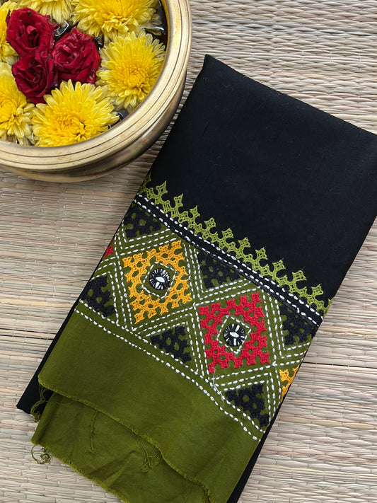 DKUBP12 Dual Color Kutchwork Blouse Piece