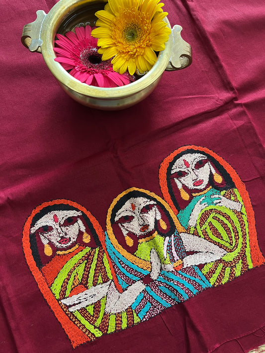 DKBP11 Designer Kanthawork Blouse Piece