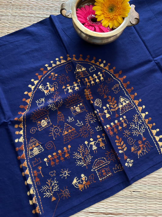 DKBP16 Designer Kanthawork Blouse Piece