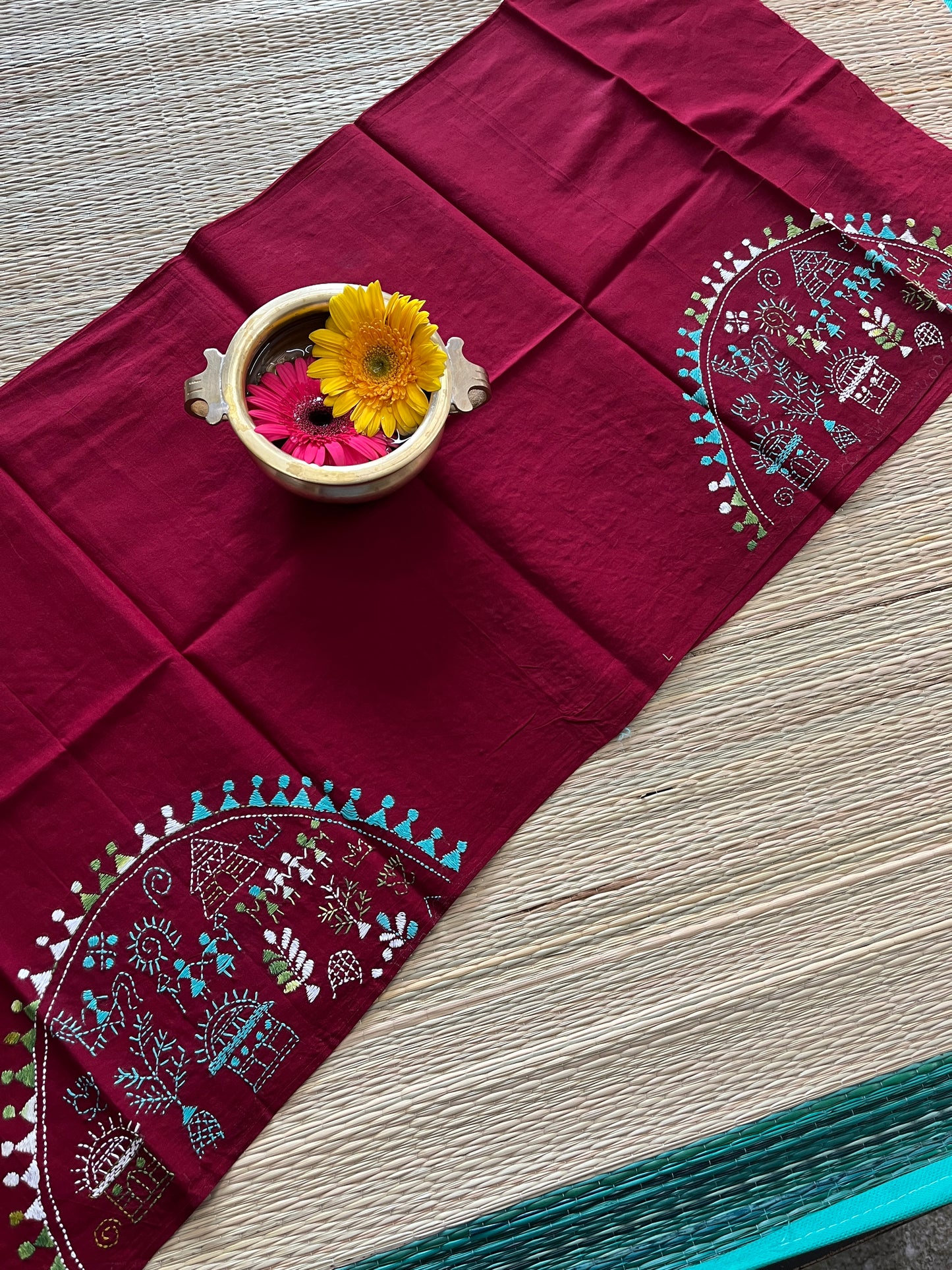 DKBP17 Designer Kanthawork Blouse Piece