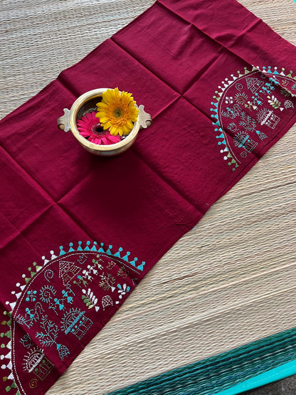 DKBP17 Designer Kanthawork Blouse Piece