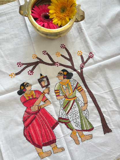 DKBP23 Designer Kanthawork Blouse Piece