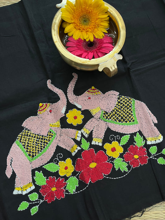 DKBP36 Designer Kanthawork Blouse Piece