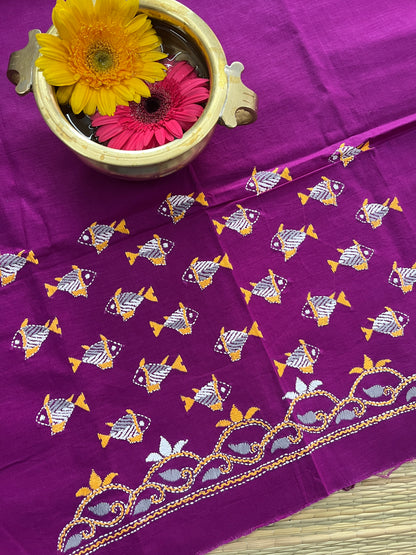 DKBP40 Designer Kanthawork Blouse Piece