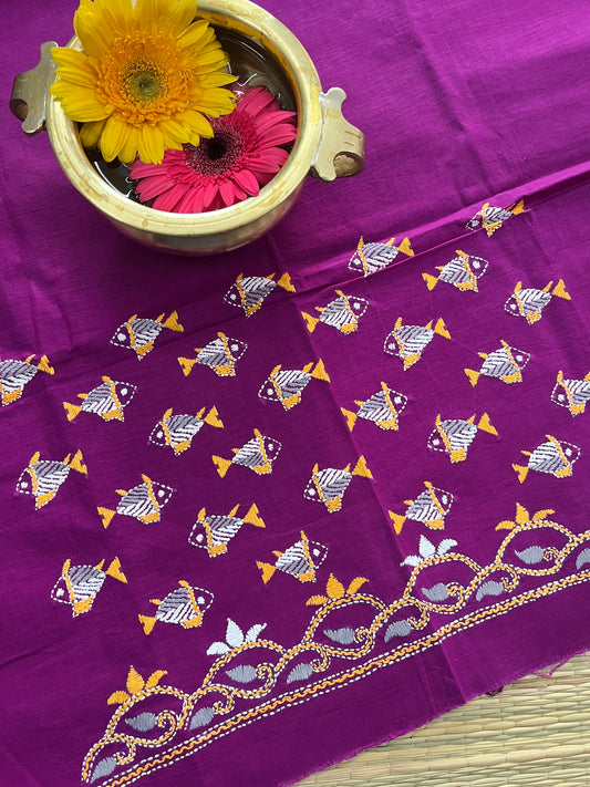DKBP40 Designer Kanthawork Blouse Piece