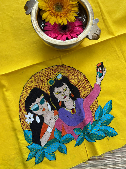 DKBP50 Designer Kanthawork Blouse Piece