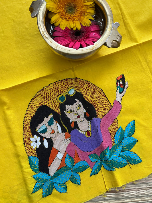 DKBP50 Designer Kanthawork Blouse Piece
