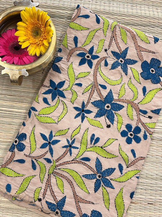 MKBP5 Floral Designer Kanthawork Blouse Piece
