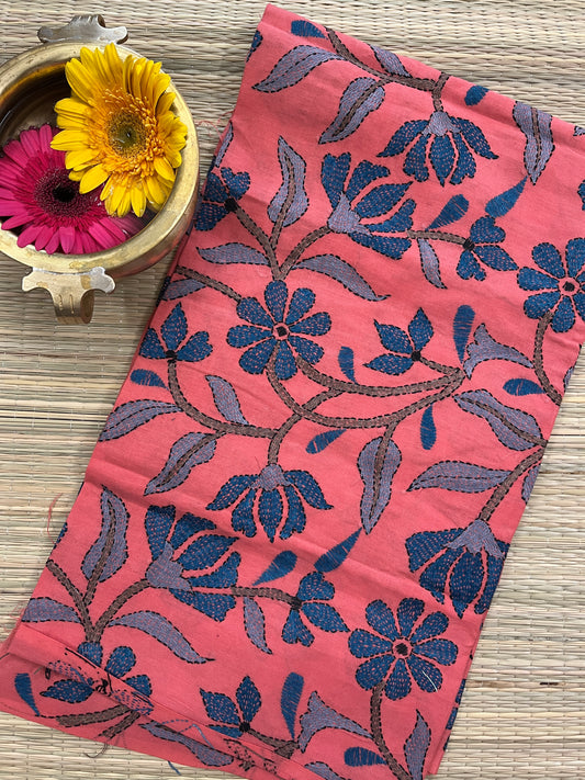 MKBP9 Floral Designer Kanthawork Blouse Piece