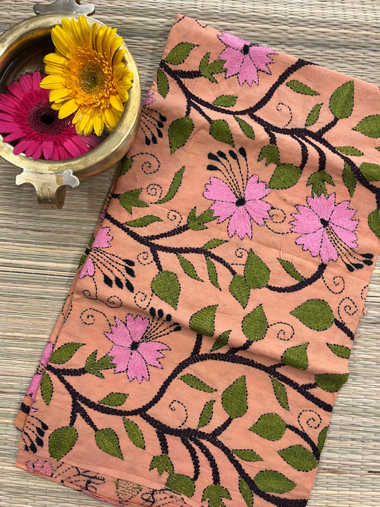 MKBP10 Floral Designer Kanthawork Blouse Piece