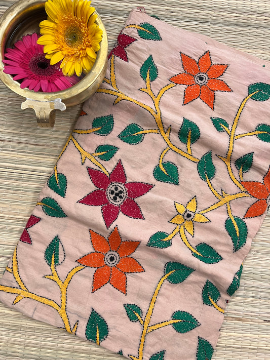 MKBP11 Floral Designer Kanthawork Blouse Piece