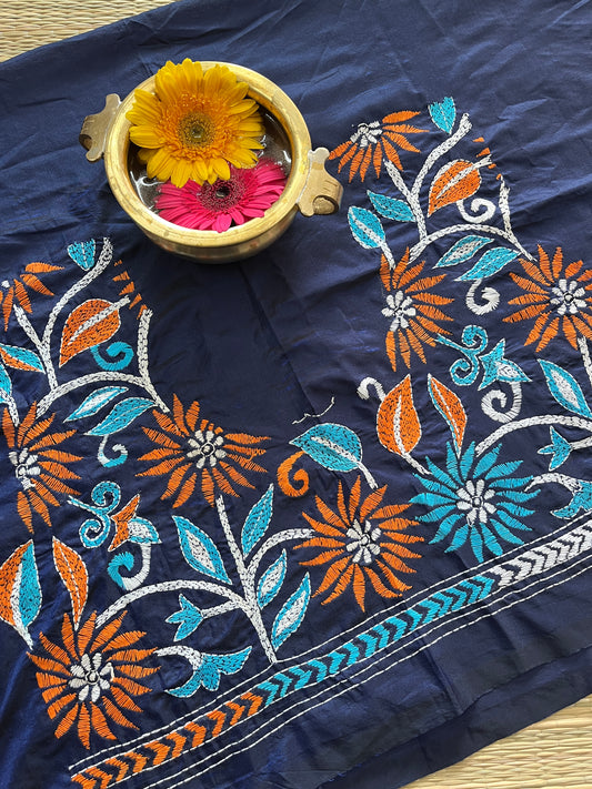 SKABP1 Art Silk Kanthawork Blouse Piece