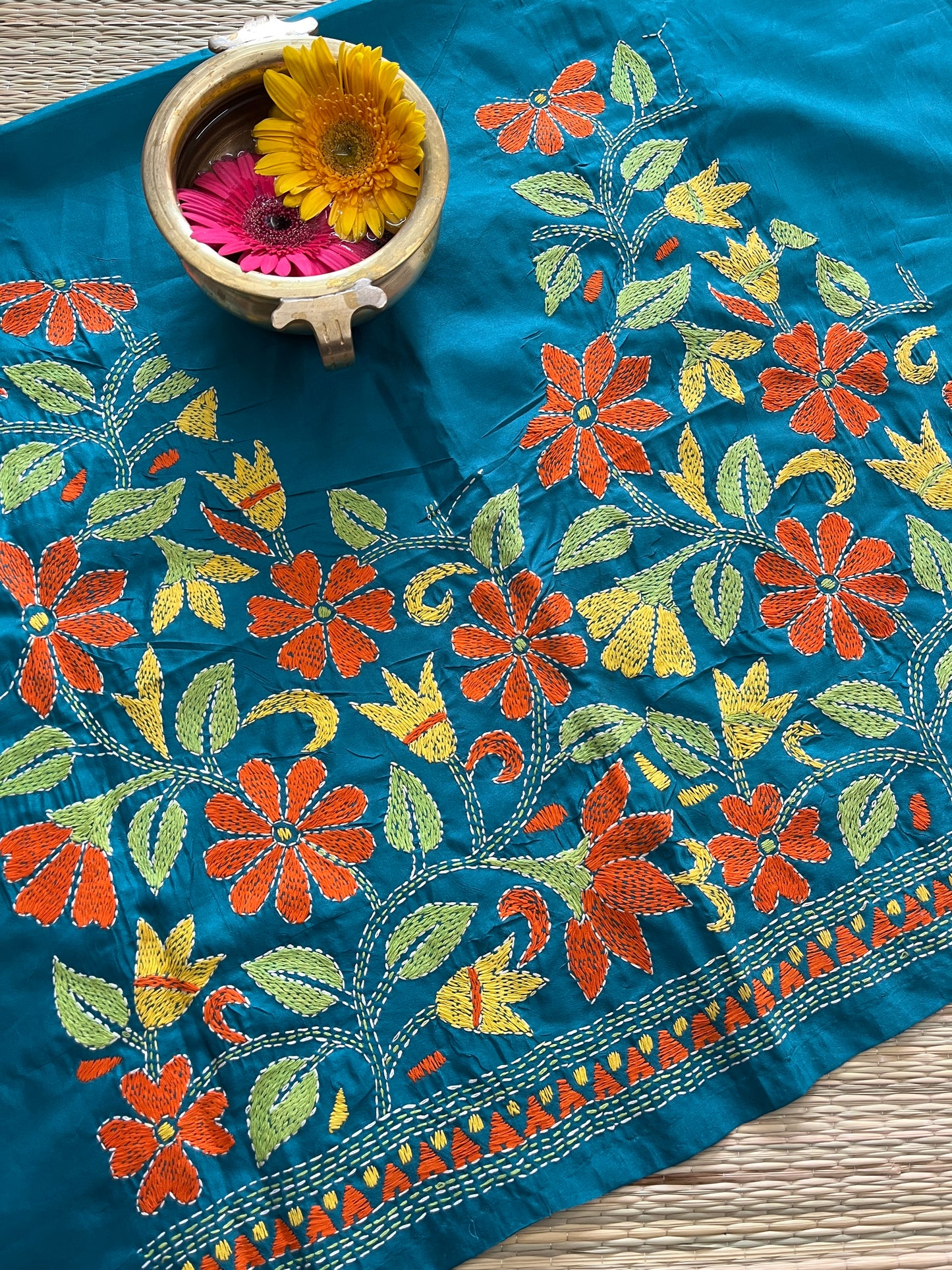 SKABP5 Art Silk Kanthawork Blouse Piece